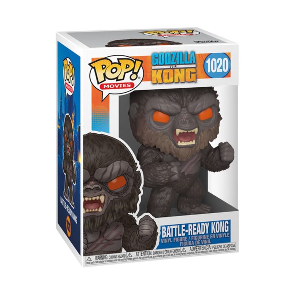 Funko Pop Movies Godzilla vs Kong Battle-Ready Kong #1020 Vinyl Figure NIB